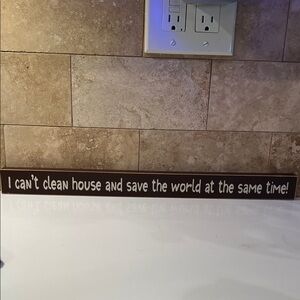 Humorous Brown Wall Art Sign